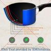 15-Piece Nonstick Kitchen Cookware Set Colorful Heat Resistant Lacquer w/Saucepot, Frying Pans , Oven Pot, Lids, 5 Utensil