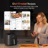 Air Fryer TurboBlaze 6Qt, 9-in-1 Airfryer, 5 Speeds Dry, Roast, Proof, 15-MINS In-App Recipes, Compact, Quickly Cook