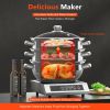 3 Tier Steamer Cooker Steam Pot Set Kitchen Stainless Steel Cookware Hot Pot