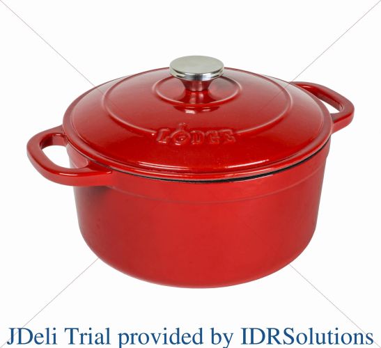 Cooking Pot Indigo Saucepan Cast Iron 5.5 Quart Enameled Dutch Oven Caste Iron Cookware Tableware Kitchen Dining Bar Home Garden